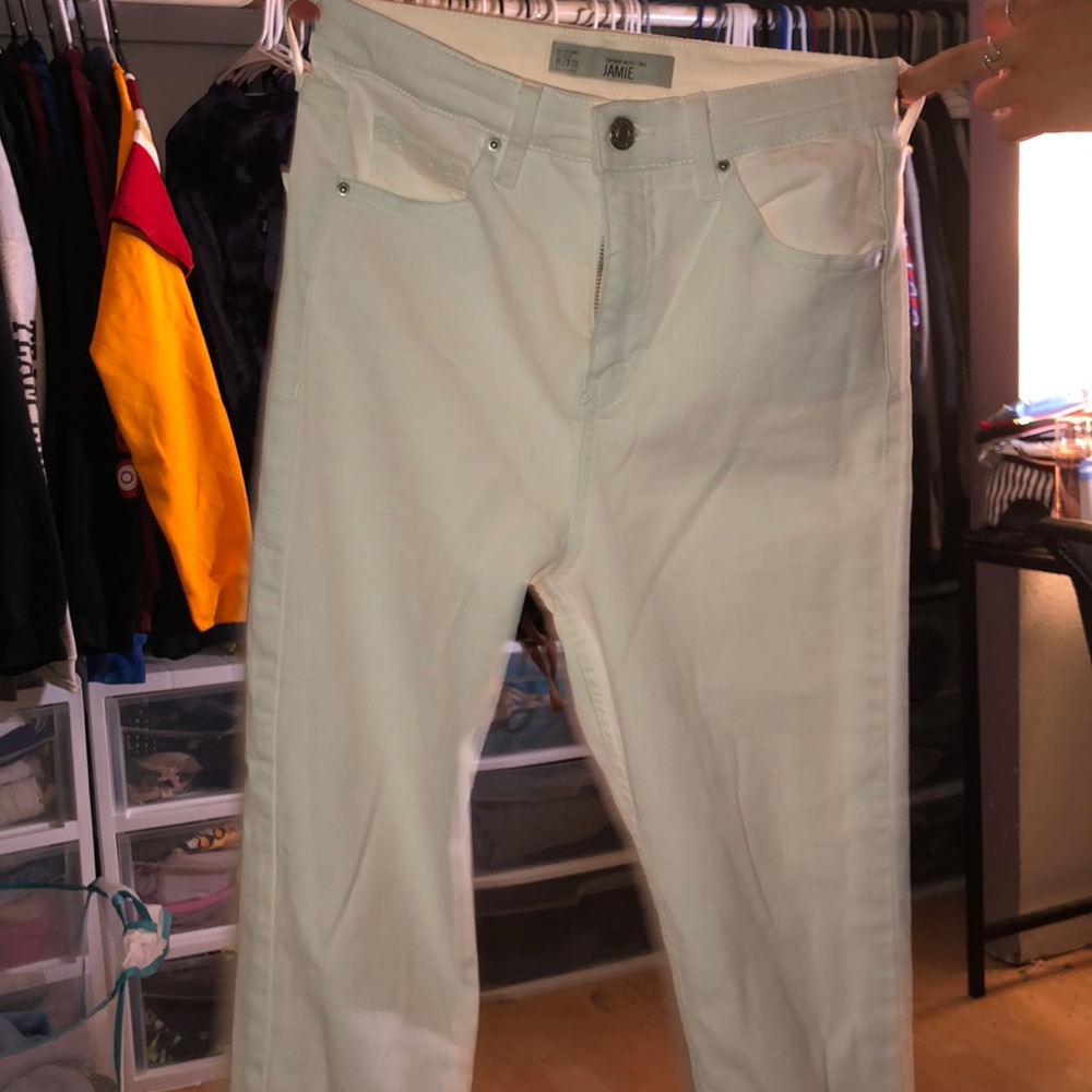 white jeans
